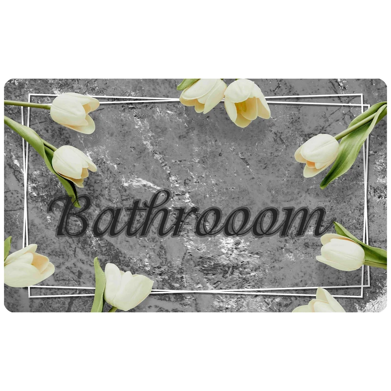 پادری طرح Bathroom کد m/420 سایز 46×76 سانتی متر