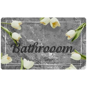 پادری مدل سرویس  طرح bathroom کد 420m4 سایز 46x76 سانتی متر