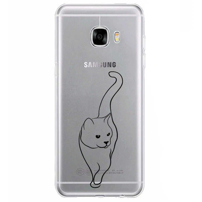 کاور مگافون طرح گربه مدل C60-B مناسب برای گوشی موبایل سامسونگ Galaxy C5 