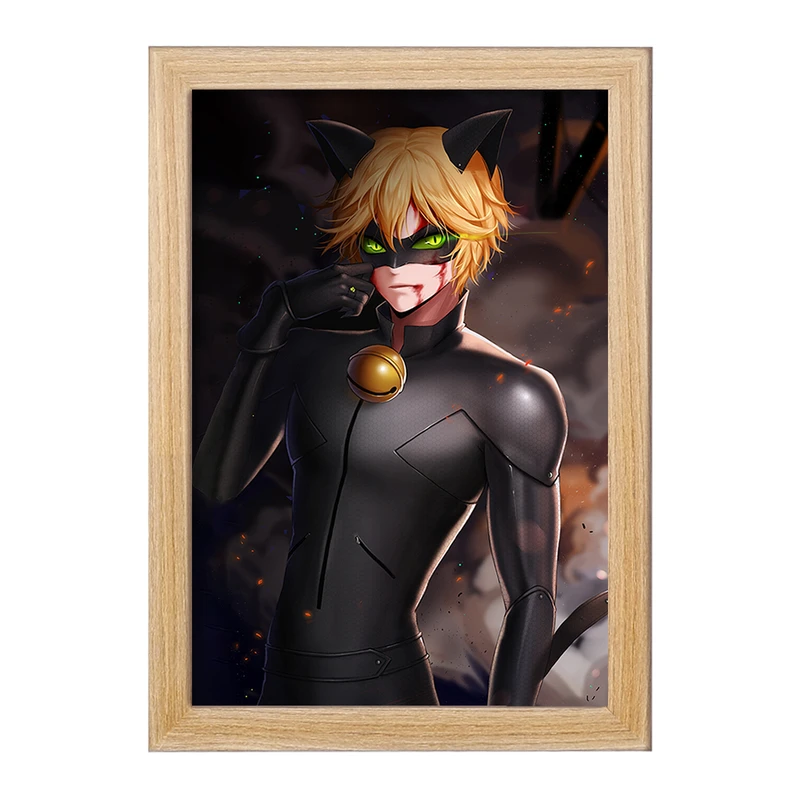 تابلو خندالو مدل پسر گربه ای کد 25024