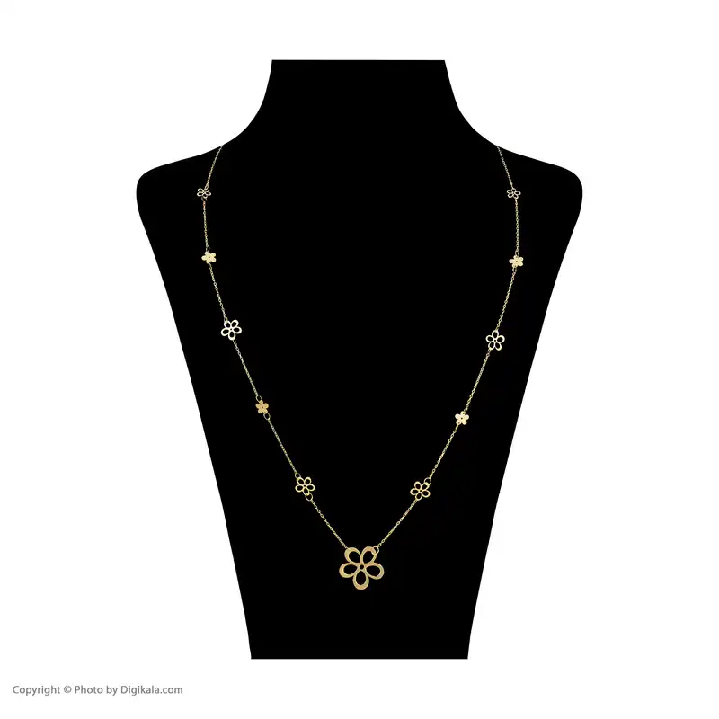 گردنبند طلا 18 عیار زنانه مایا ماهک مدل MM1187 طرح شکوفه سیب