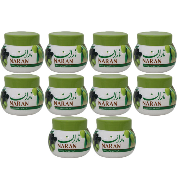 کرم مرطوب کننده ناران مدل زیتون حجم 140 میلی لیتر مجموعه 10 عددی