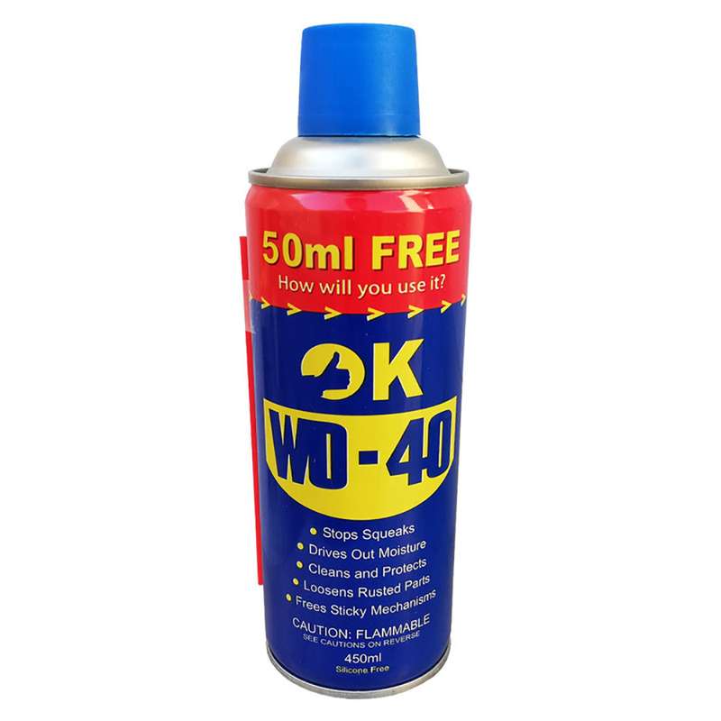 اسپری روان کننده اوکی مدل WD40 حجم 450 میلی لیتر