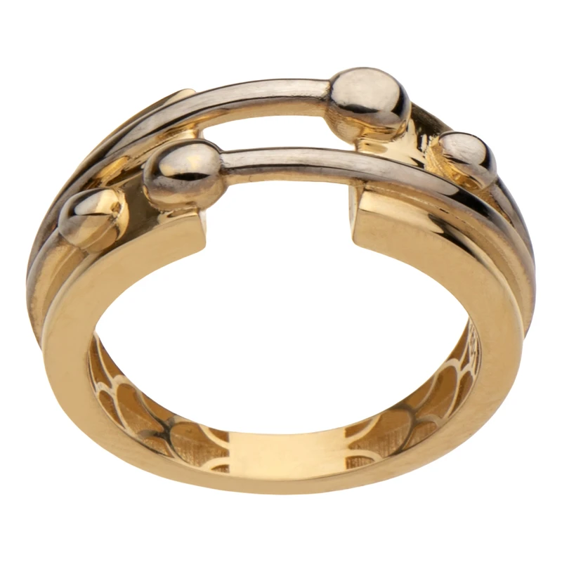انگشتر طلا 18 عیار زنانه گلدم مدل گوی R-3070060