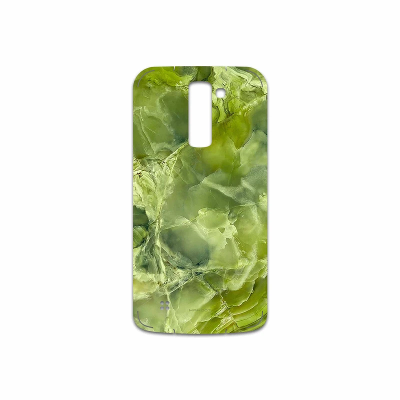 برچسب پوششی ماهوت مدل Green Crystal Marble مناسب برای گوشی موبایل ال جی K10