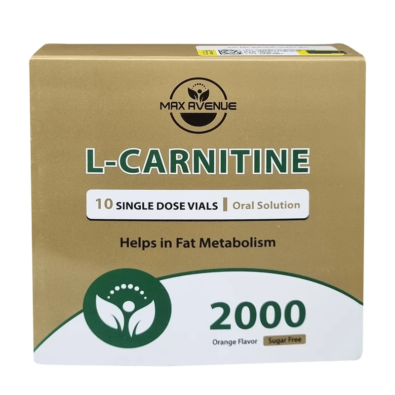 ویال خوراکی ال کارنیتین 2000 میلی گرم مکس اونیو بسته 10 عددی