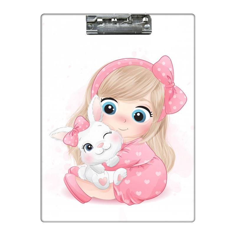 تخته شاسی طرح فانتزی دختر و خرگوش کد 4623068 سایز A4