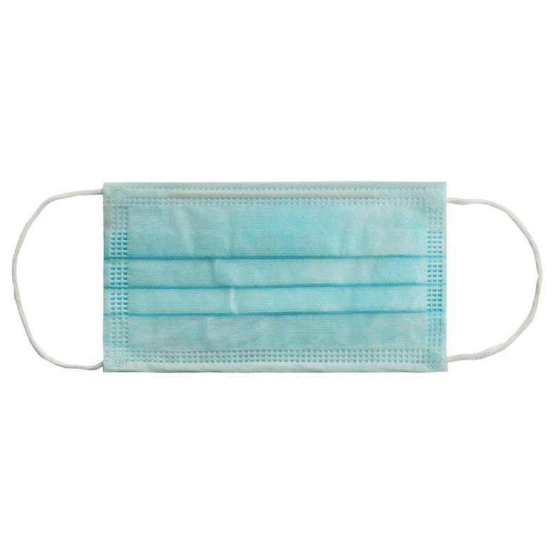 ماسک تنفسی رهام مدل سه لایه RTA-50-Blu بسته 50 عددی