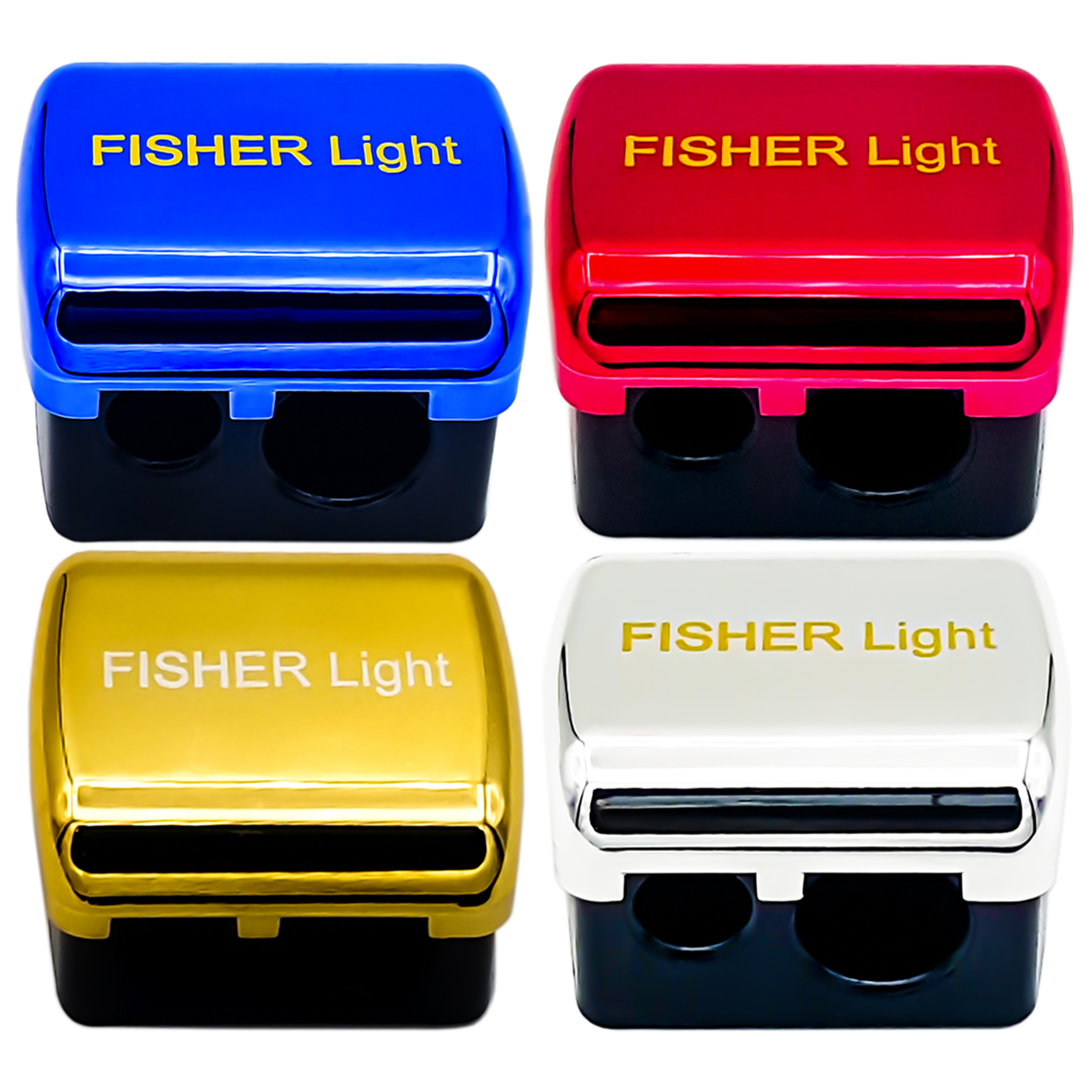 مداد تراش آرایشی فیشر لایت مدل CS-1 مجموعه 4 عددی