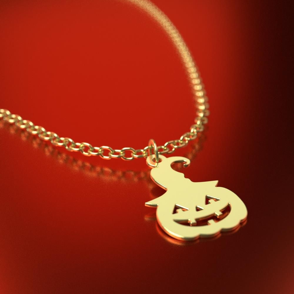 گردنبند طلا 18 عیار زنانه مدوپد مدل هالووین کد RNA17994 - - 4