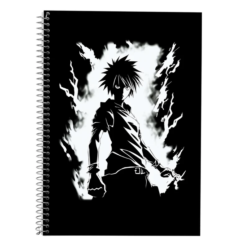 دفتر زبان 50 برگ مدوپد مدل سه خط طرح Attack on Titan کد DF10413