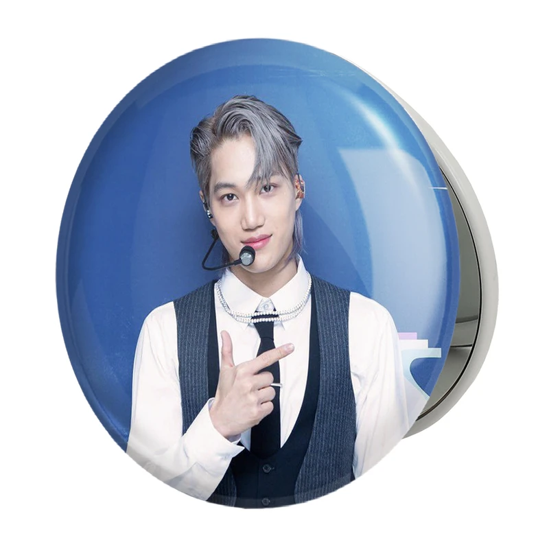 آینه جیبی خندالو طرح کای گروه اکسو EXO مدل تاشو کد 13386 