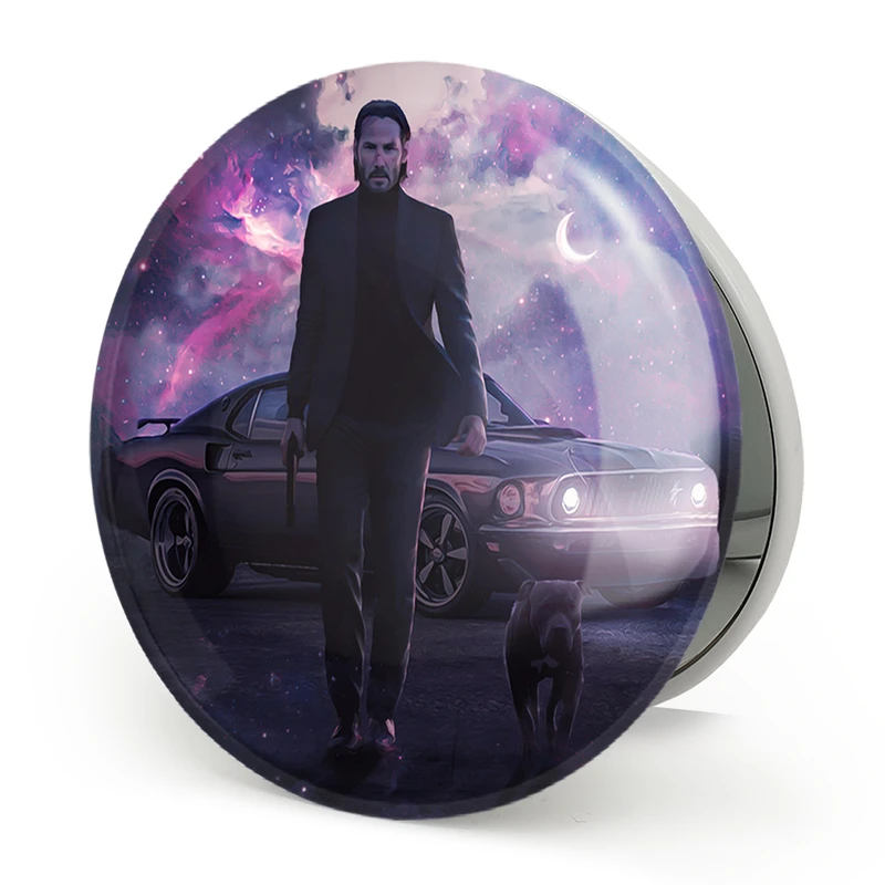 آینه جیبی خندالو طرح جان ویک John Wick مدل تاشو کد 28561