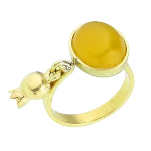 انگشتر زنانه گالری عزیزی مدل انار 15342