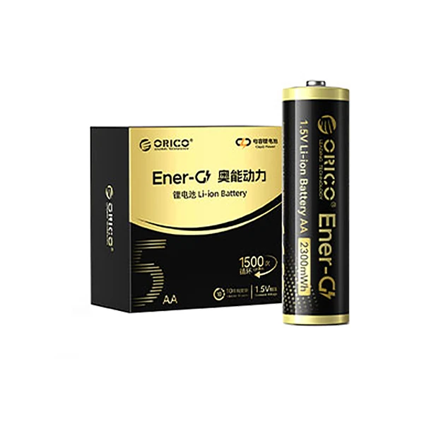 باتری لیتیومی قابل شارژ اوریکو مدل EG5-UN-8PK-EP ظرفیت 2300 میلی‌آمپرساعت بسته 8 عددی 