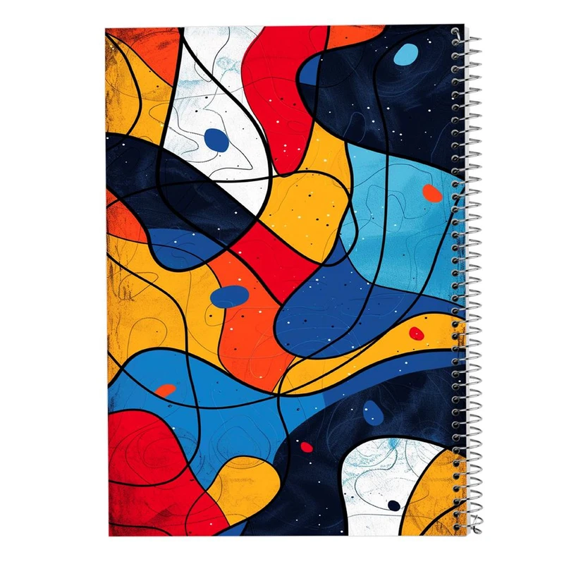 دفتر ژورنال نویسی 50 برگ مدوپد مدل نقطه ای طرح اشکال فانتزی کد DF16229