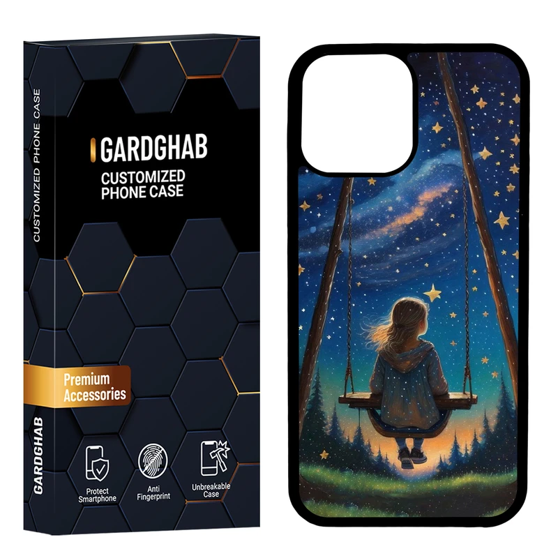 کاور گارد قاب مدل پشت گلس دخترانه مناسب برای گوشی موبایل اپل iPhone 13 Pro Max