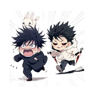 استیکر لپ تاپ و موبایل مدل انیمه طرح جوجوتسو کایسن توجی فوشیگورو Jujutsu Kaisen Toji Fushiguro کد 447