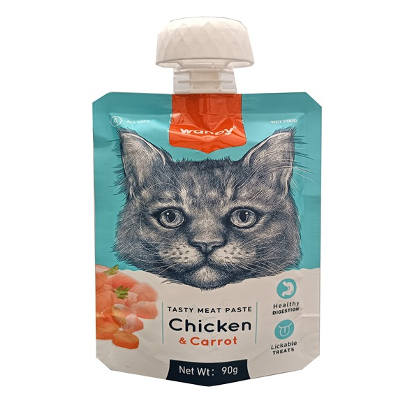 پودینگ گربه ونپی مدل مرغ و هویج وزن 90 گرم