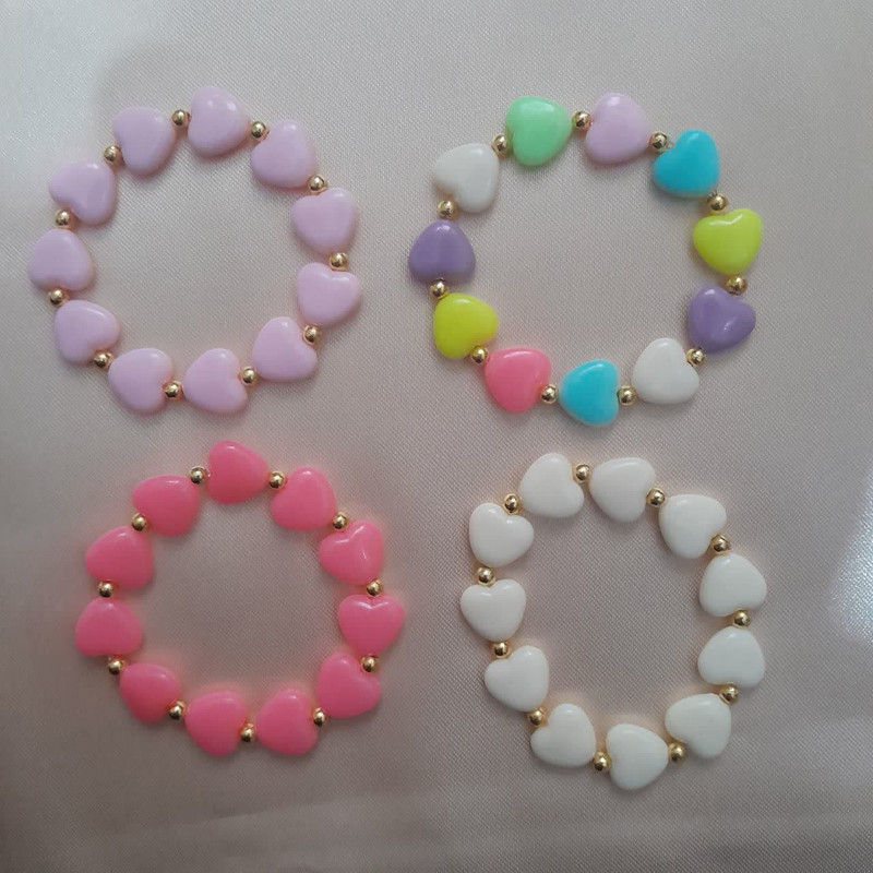 دستبند دخترانه مدل قلبی