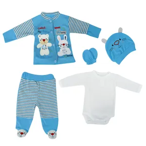 ست 5 تکه لباس نوزادی مدل Million 2022