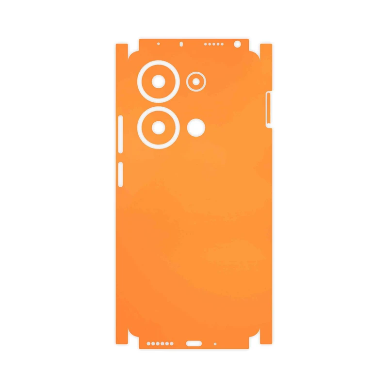 برچسب پوششی ماهوت مدل Matte-Orange-FullSkin مناسب برای گوشی موبایل شیائومی Redmi Note 13 Pro 4G
