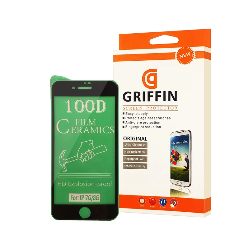 محافظ صفحه نمایش سرامیکی گریفین مدل FLCRG GN pl مناسب برای گوشی موبایل اپل iPhone 7