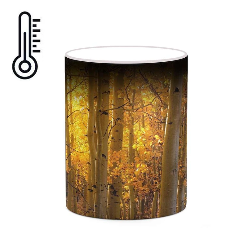 ماگ حرارتی کاکتی مدل منظره پاییزی کد mgh18595