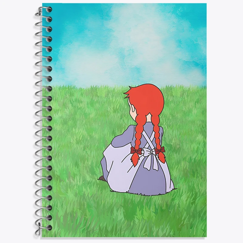 دفتر زبان 50 برگ خندالو مدل دو خط طرح آنشرلی کد N3527