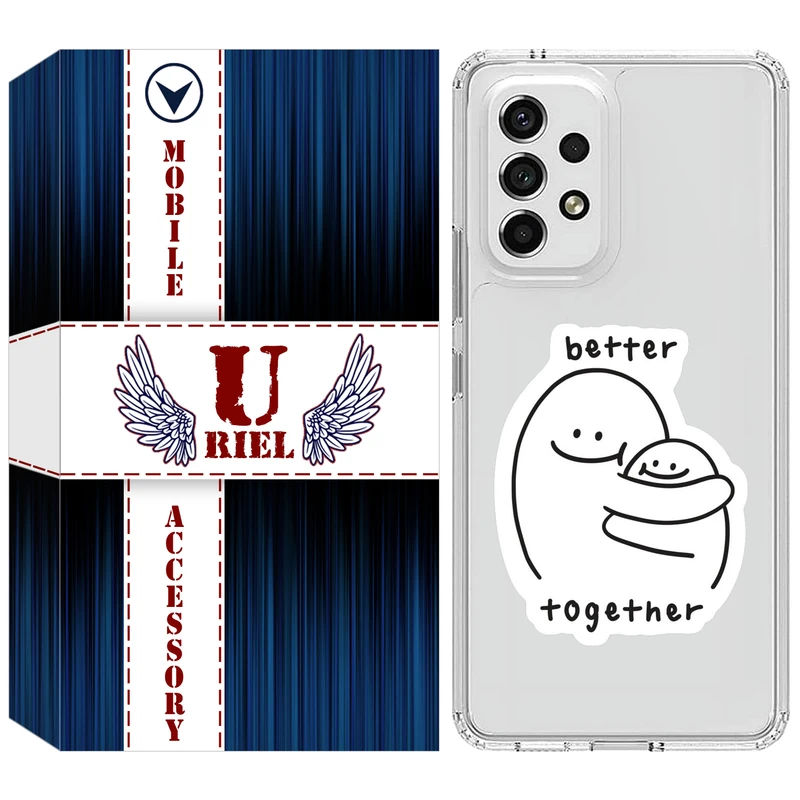 کاور یوریل مدل Clear کد 90 طرح Together مناسب برای گوشی موبایل سامسونگ Galaxy A52 / A52s