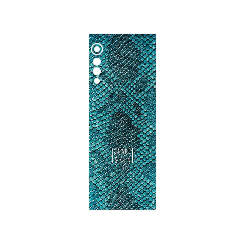 برچسب پوششی ماهوت مدل Blue Snake Skin مناسب برای گوشی موبایل ال جی Velvet 5G