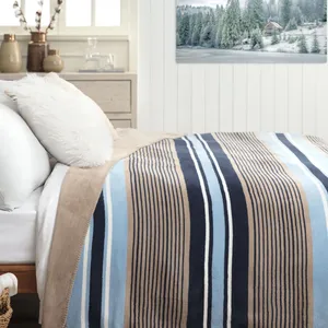 پتو مادام کوکو مدل Belle Striped سایز 200x220 سانتی متر