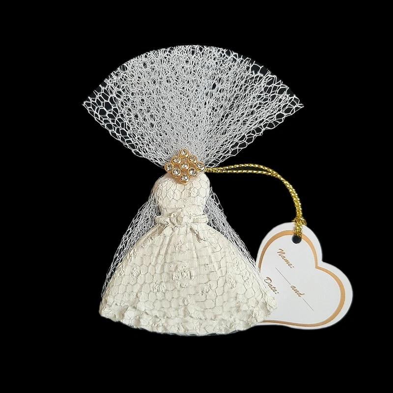 گیفت عقد و عروسی مدل لباس عروس بسته ۱۰ عددی