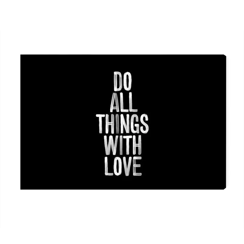 تابلو شاسی عرش مدل نوشته انگیزشی Do All things with Love کد As1631