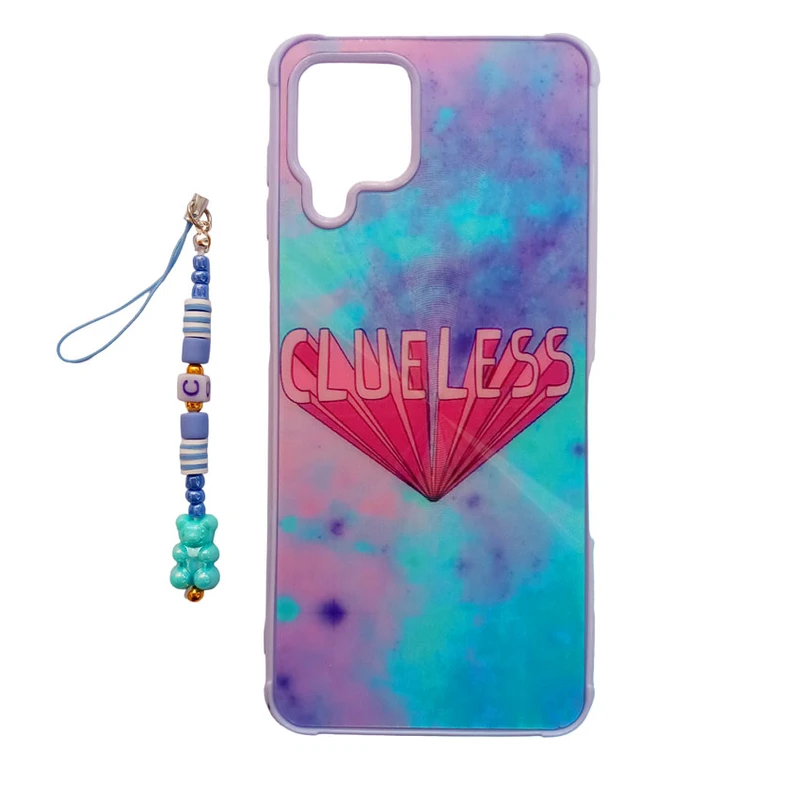 کاور طرح لیزری مدل تدی کد A10128 مناسب برای گوشی موبایل سامسونگ Galaxy A22 4G به همراه بند آویز