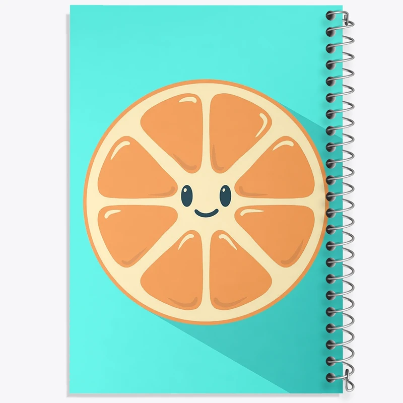 دفتر نت موسیقی 50 برگ خندالو مدل پرتقال کیوت کد N1691