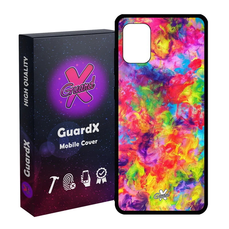 کاور گارد ایکس طرح رنگی مدل Glass10390 مناسب برای گوشی موبایل سامسونگ Galaxy A31