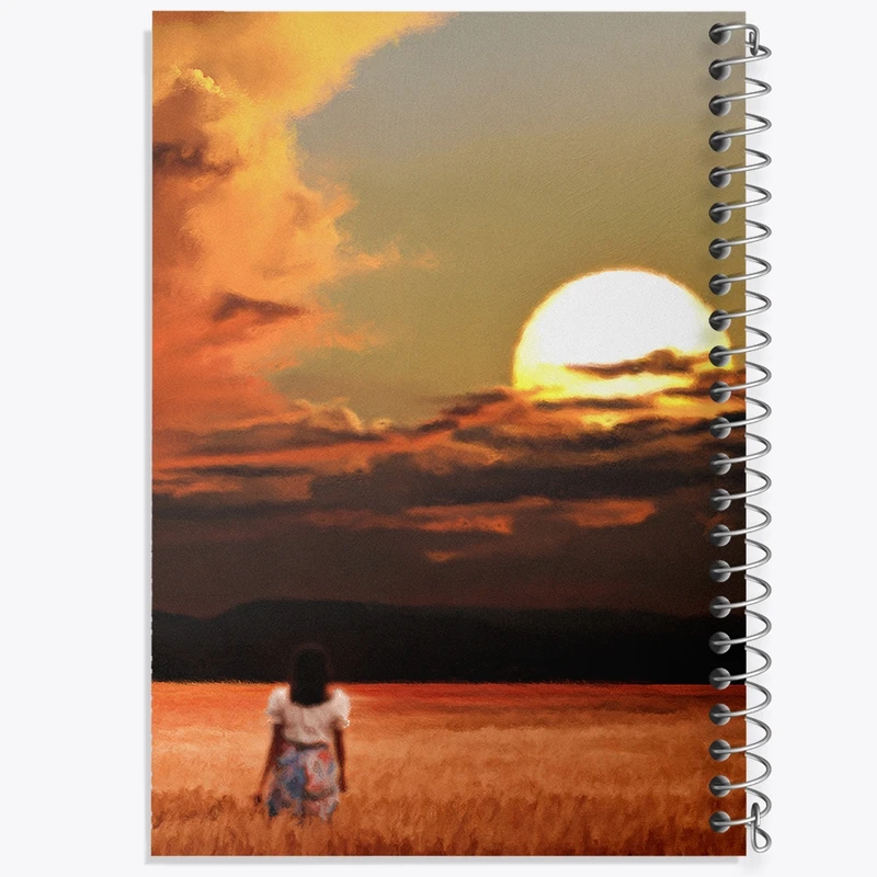 دفتر شطرنجی 50 برگ خندالو مدل غروب کد F1402