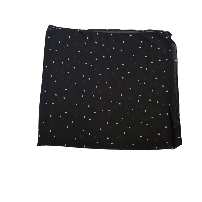 مینی اسکارف زنانه مدل حریر خال خال ریز کد 001