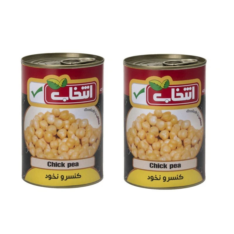 کنسرو نخود طلایی انتخاب - 420 گرم  بسته 2 عددی