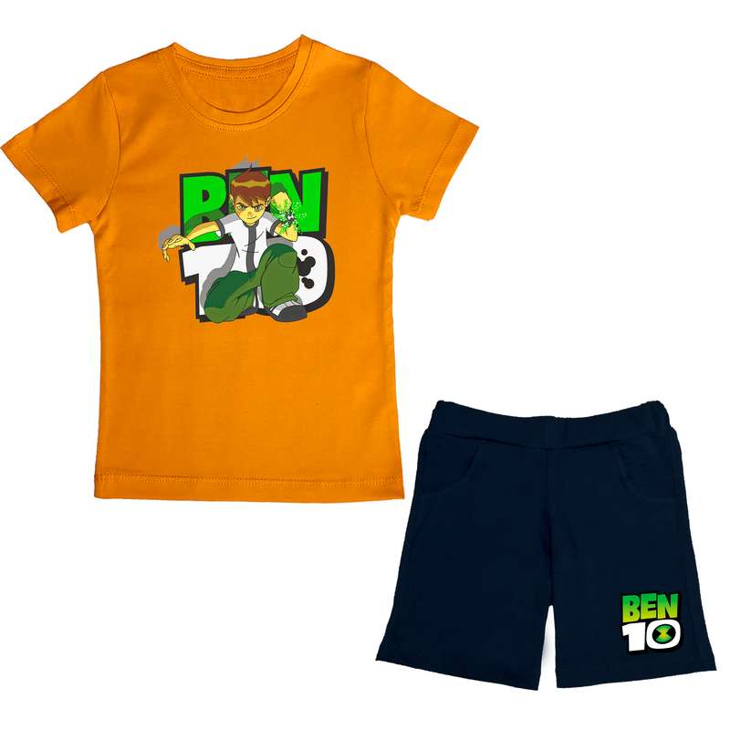 ست تی شرت و شلوارک پسرانه مدل ben10 OG