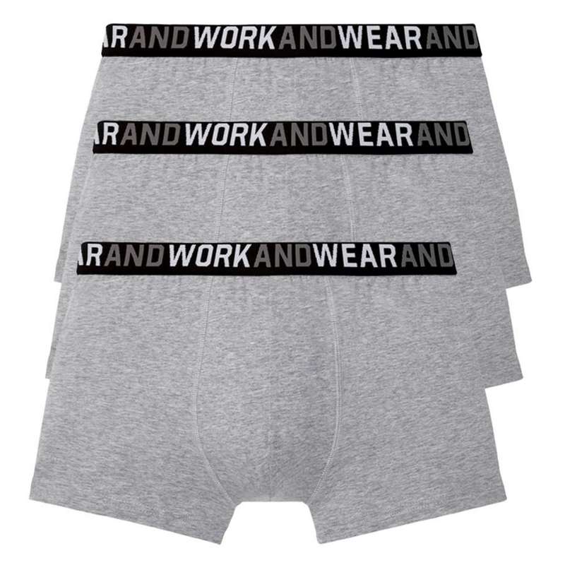 شورت مردانه لیورجی مدل  WORKandWEAR رنگ طوسی مجموعه 3 عددی