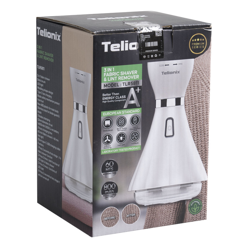 پرزگیر لباس شارژی تلیونیکس مدل TLR5811 مجهز به چراغ LED