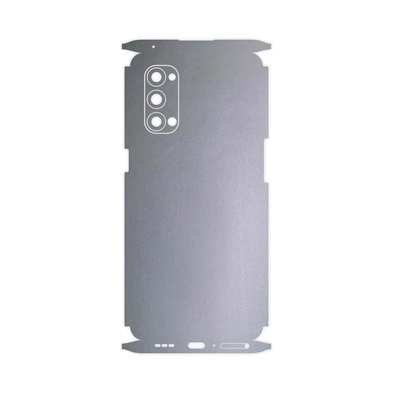 برچسب پوششی ماهوت مدل Matte-Silver-FullSkin مناسب برای گوشی موبایل اپو Reno4 Pro 5G