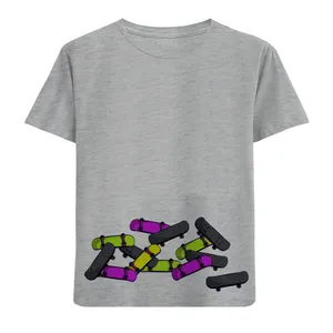 تی شرت آستین کوتاه دخترانه مدل اسکیت D96