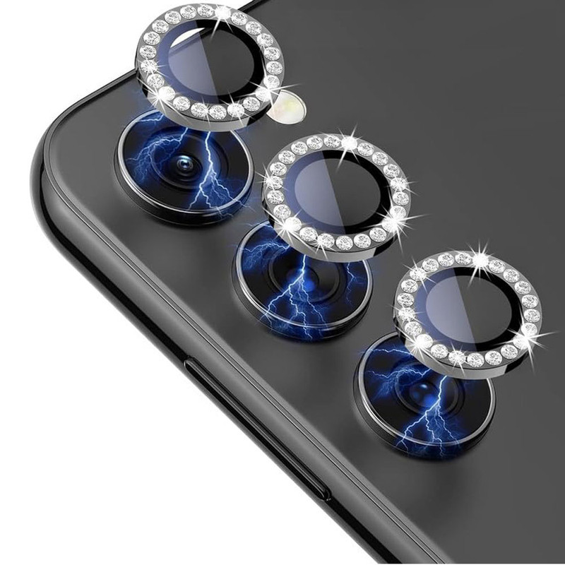 محافظ لنز دوربین ایرگلوری مدل نگین دار مناسب برای گوشی موبایل سامسونگ Galaxy S24 FE