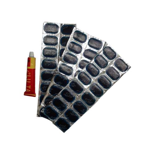 چسب و وصله پنچرگیری دوچرخه مدل luta بسته 49 عددی