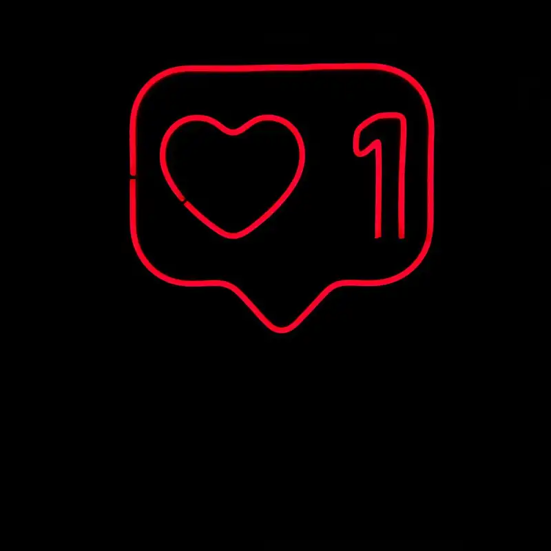 چراغ نئونی دیواری طرح لایک