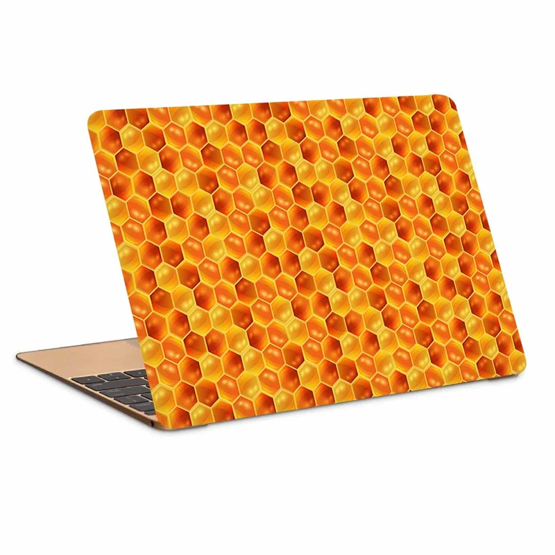 استیکر لپ تاپ طرح honeycombs honey pattern کد N-299 مناسب برای لپ تاپ 15.6 اینچ