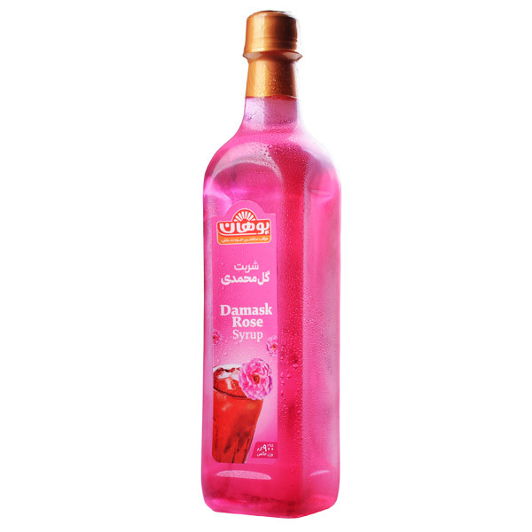 شربت طبیعی گل محمدی پوهان - 900 گرم 